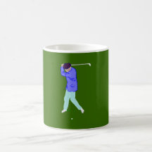 Golfspieler Golfer golf player Tasse
