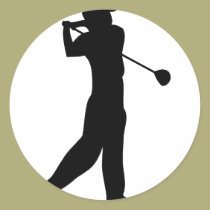 Golfspieler aufkleber