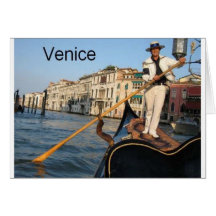 Gondel Italiens Venedig (St.K) Karte