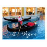 Gondolieripostkarte Las Vegass Venedig