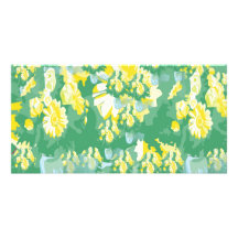 Goodluck Mitteilung mit Blumen Foto Grußkarte
