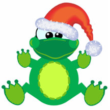 goofkins Sankt-Weihnachtsfrosch Fotofiguren