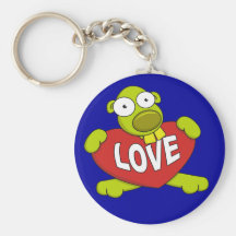 Goofy Liebe-Wanze Keychain Schlüsselbänder