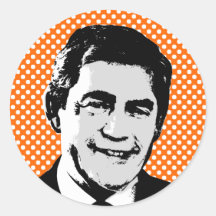 Gordon Brown Runde Aufkleber