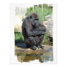 Gorilla auf einer Einladung