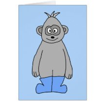 Gorilla in den blauen Stiefeln Karte