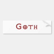 Goth Autoaufkleber