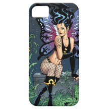 Gothic Fairy Grave Sitting with Tears by Al Rio iPhone 5 Case