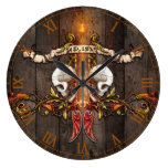 Gothic Skulls Wanduhren