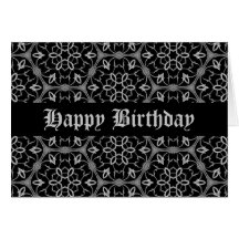 Gotische Eleganz alles Gute zum Geburtstag Grußkarte