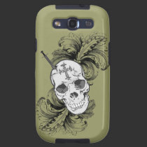 Gotische Schädel und barocke Galaxie S3 Cas casemate hüllen