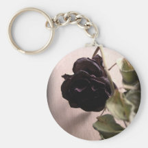 Gotische tote Rose Schlüsselanhänger