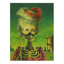Gotische verdeckte Skeleton Postkarte