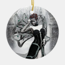 Gotische WinterFaery Fantasie-Verzierung KRW Weihnachtsbaum Ornament