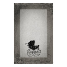 Gotischer Kinderwagen Individuelle Büropapiere