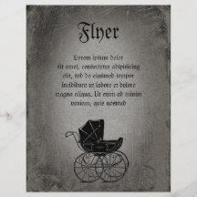 Gotischer Kinderwagen Individuelle Flyer