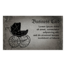 Gotischer Kinderwagen Visitenkarten Vorlage