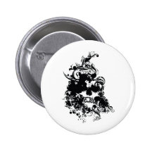 Gotischer Schädel Anstecknadelbuttons