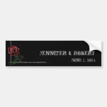 Gotischer Stacheldraht-und Rosen-eleganter Wein-Au Autosticker