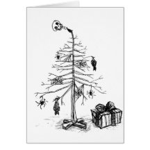 Gotischer Weihnachtsbaum Karten