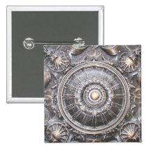 Gotisches Bronzearbeits-Medaillon Anstecknadelbuttons