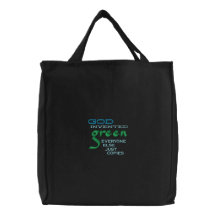Gott erfand grüne christliche Taschentasche