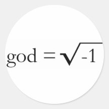 Gott ist eingebildet sticker