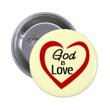 Gott ist Liebe Anstecknadelbutton