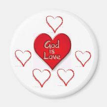 Gott ist Liebe-Magnet Kühlschrankmagnet