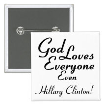 Gott-Lieben Hillary Clinton! Button