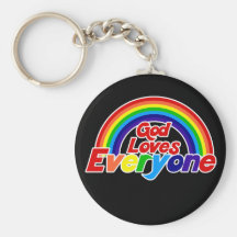 Gott-Lieben jeder homosexueller Regenbogen Schlüsselband