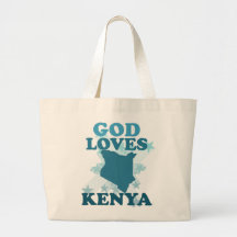 Gott-Lieben Kenia Einkaufstasche