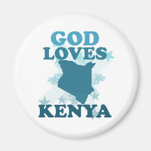Gott-Lieben Kenia Kühlschrankmagnete