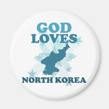 Gott-Lieben Nordkorea Kühlschrankmagnete