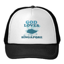 Gott-Lieben Singapur Truckercap