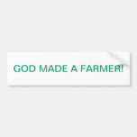 GOTT MACHTE EINEN BAUERN AUTOSTICKER