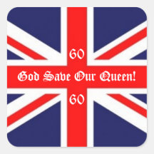 Gott retten unsere Königin! - 60 Jahre/britische F Sticker