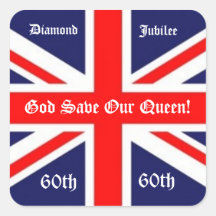 Gott retten unsere Königin! - 60 Jahre/britische F Sticker