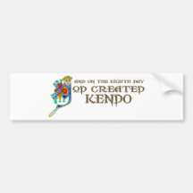 Gott schuf Kendo Auto Aufkleber