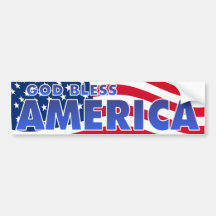 Gott segnen Amerika Auto Sticker