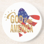 Gott segnen Amerika-Untersetzer