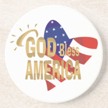 Gott segnen Amerika-Untersetzer