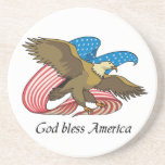 Gott segnen Amerika-Untersetzer
