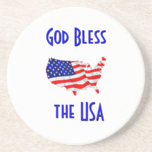 Gott segnen den USA-Untersetzer
