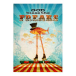 Gott segnen die Freaks poster