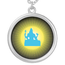 Gott Shiva und Sonne - Halskette