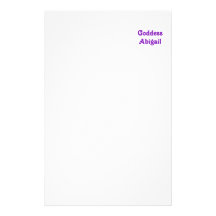 Göttin Abigail Personalisiertes Büropapier