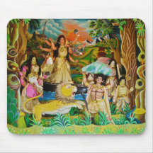 Göttin Durga an Durga Festival in Burdwan Mousepad