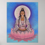 Göttin Kuan Yin Kunst-Plakat