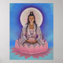 Göttin Kuan Yin Kunst-Plakat